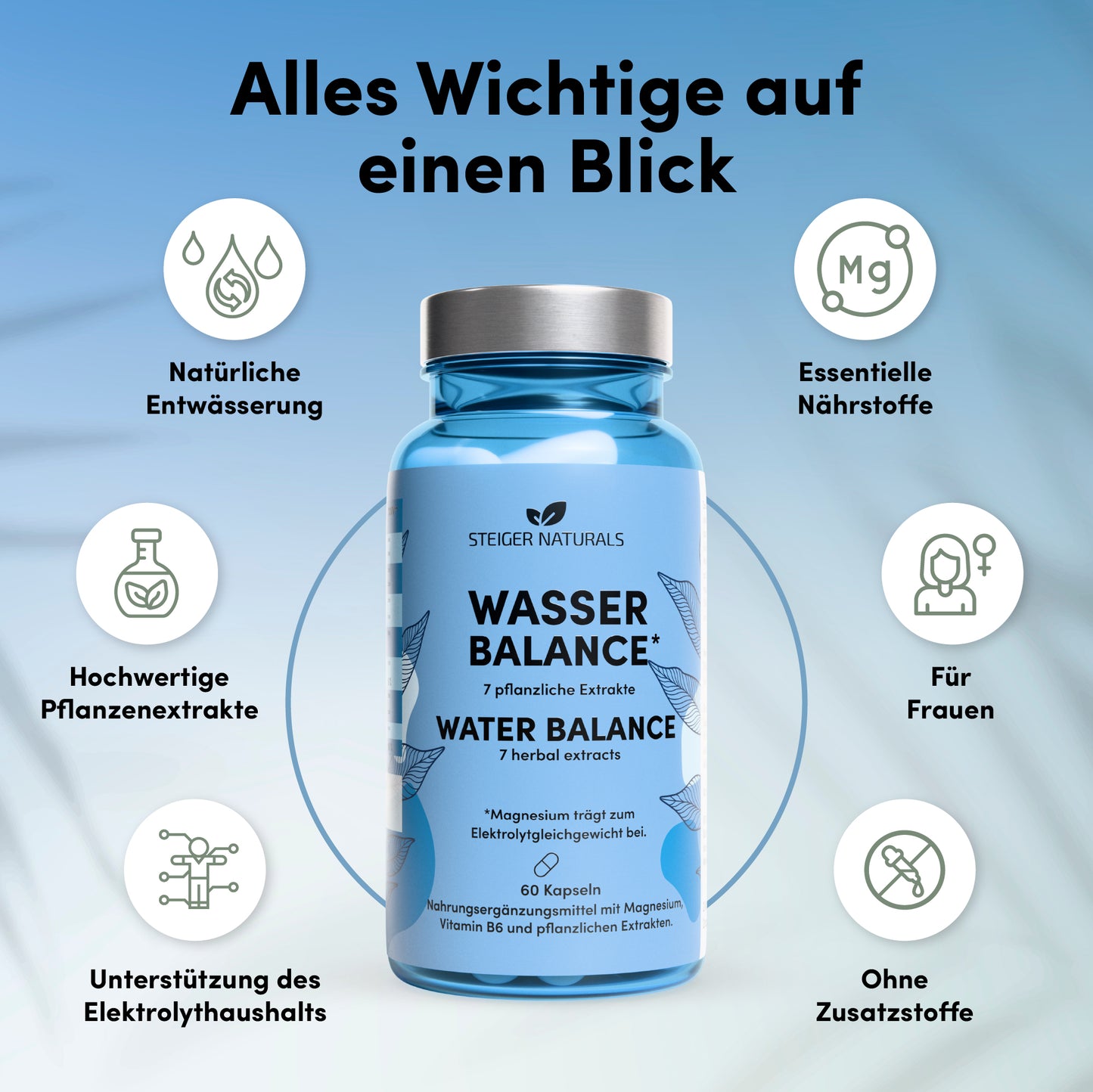 Wasser Balance - natürlicher Entwässerungs-Komplex