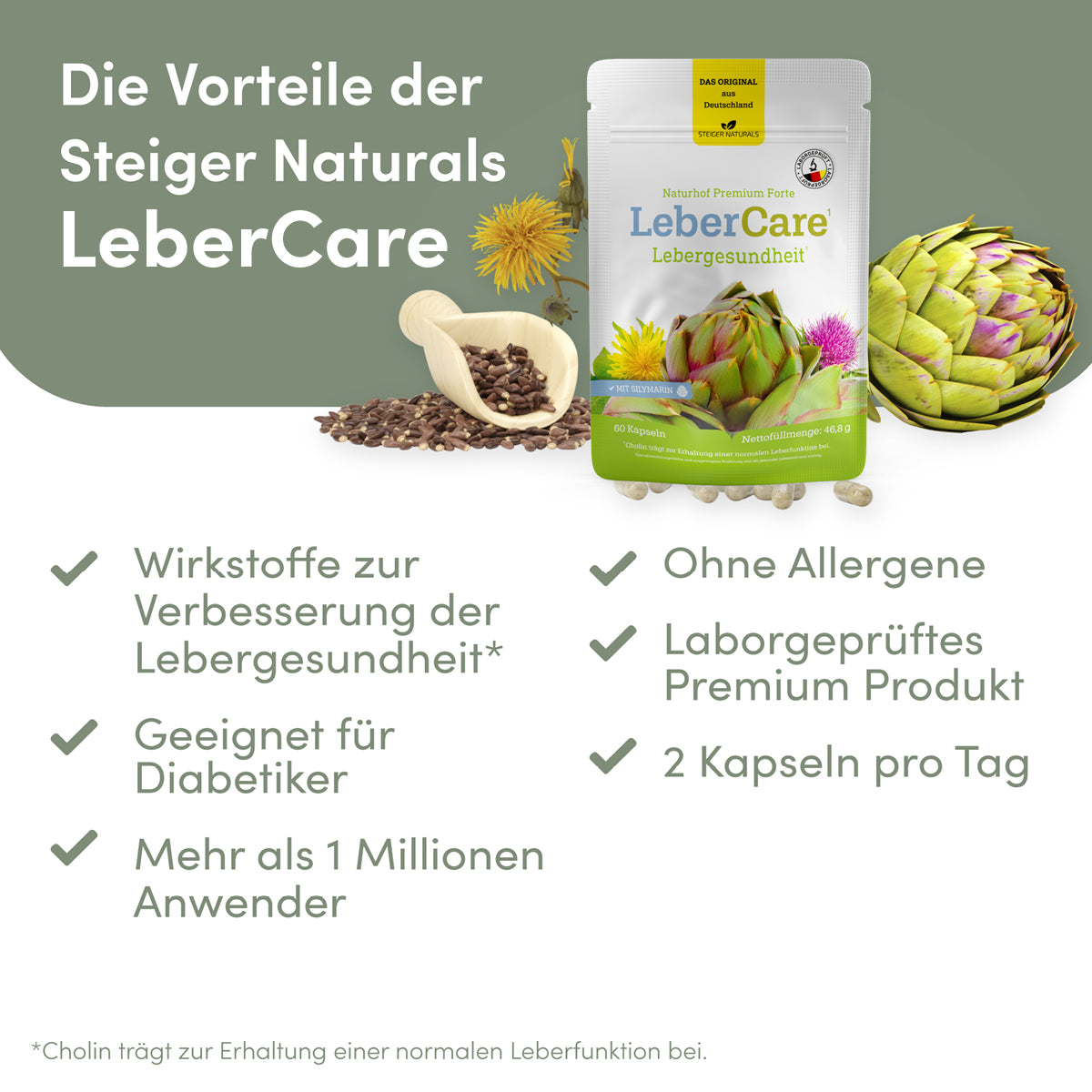 Steiger Naturals Naturhof LeberCare Lebergesundheit*